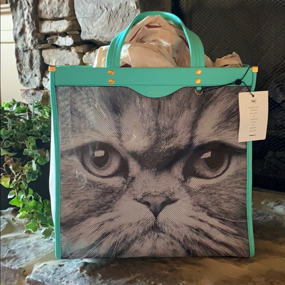 Anya Hindmarch Kitsch Cat Mesh Tote